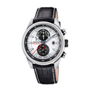 Festina men's green timeless chronograph leather watch bracelet