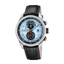 Festina men's green timeless chronograph leather watch bracelet