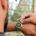 Festina men's watch bullhead green with steel bracelet