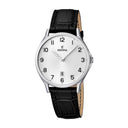 Festina classics watch  silver leather strap, men's