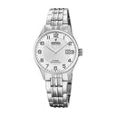 Festina swiss made watch  silver steel strap, women's