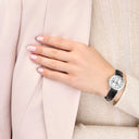 Festina swiss made watch  silver gray leather strap, women's