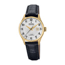 Festina watch  silver leather strap, women's
