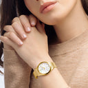 Festina swiss made women's beige grace stainless steel watch bracelet