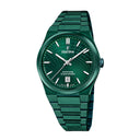Festina swiss made men's green stainless steel watch bracelet