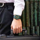 Festina swiss made men's green stainless steel watch bracelet