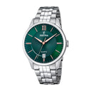 Festina men's green stainless steel watch bracelet