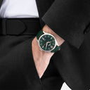 Festina men's green leather watch bracelet