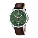 Festina men's green leather watch bracelet