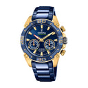 Festina connected watch  blue steel bracelet, men's