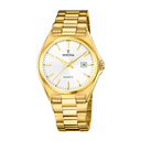 Festina classic steel watch  white steel strap, men's