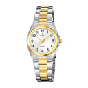Festina classic steel watch  white steel strap, women's.