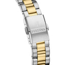 Festina classic steel watch  white steel strap, women's.