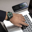 Festina men's green connected 316l stainless steel