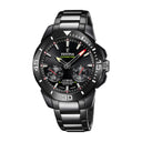 Festina men's black connected 316l stainless steel