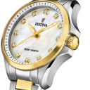 Festina women's cream solar energy stainless steel