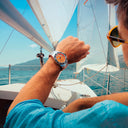 Festina men's orange stainless steel watch bracelet