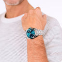 Festina men's blue stainless steel watch bracelet