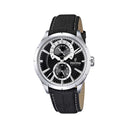 Festina Men'S Black Retro Leather Watch Bracelet