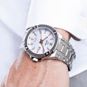 Swiss watch jaguar diplomatic for men, white.