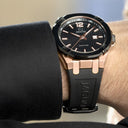 Swiss watch jaguar diplomatic for men, black.