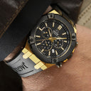 Swiss watch jaguar diplomatic for men, black.