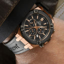 Swiss watch jaguar diplomatic for men, black.