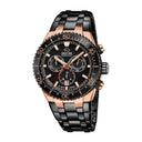 Black men's watch jaguar ceramic.