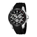 Jaguar men's black special edition rubber watch bracelet