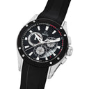 Jaguar men's black special edition rubber watch bracelet