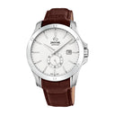 Jaguar men's silver acamar leather watch bracelet