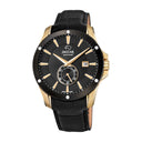 Jaguar men's black acamar leather watch bracelet