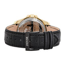 Jaguar men's black acamar leather watch bracelet