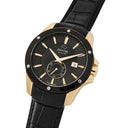 Jaguar men's black acamar leather watch bracelet