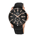 Jaguar men's black acamar leather watch bracelet