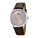 Lotus men's white minimalist leather watch bracelet