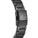 Lotus men's black stainless steel watch bracelet