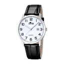 Lotus men's white classic strap leather watch bracelet