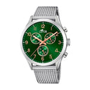 Lotus men's green minimalist stainless steel watch bracelet
