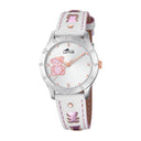 Lotus kids's silver junior collection leather watch bracelet