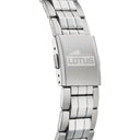 Lotus men's white classic steel stainless steel watch bracelet
