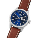 Lotus men's white classic steel leather watch bracelet