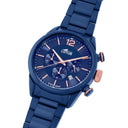 Lotus men's blue chrono stainless steel watch bracelet