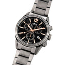 Lotus men's black chrono 316l stainless steel watch bracelet