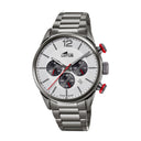 Lotus men's black chrono stainless steel watch bracelet