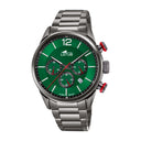 Lotus men's black chrono stainless steel watch bracelet