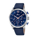 Lotus men's blue chrono leather watch bracelet