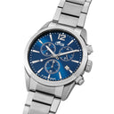 Lotus men's blue chrono stainless steel watch bracelet