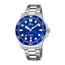 Lotus men's blue excellent stainless steel watch bracelet