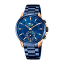 Lotus men's blue connected stainless steel